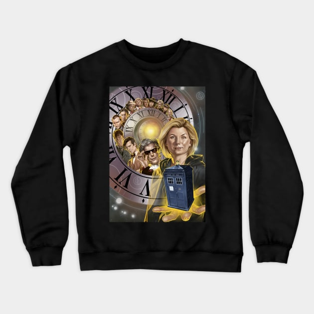 The 13th Doctor Crewneck Sweatshirt by ThinkStrange